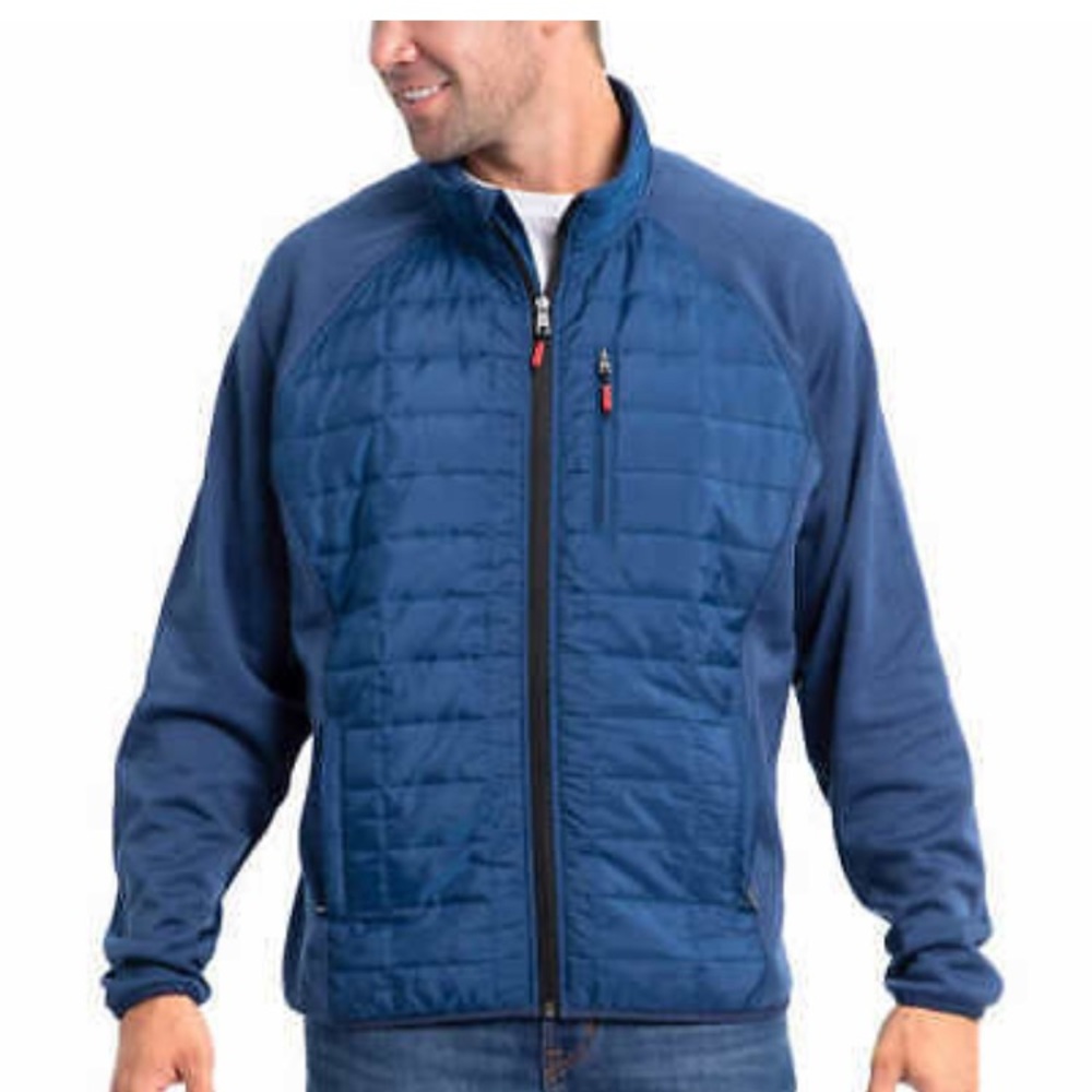Men's Blue Quilted Jacket
